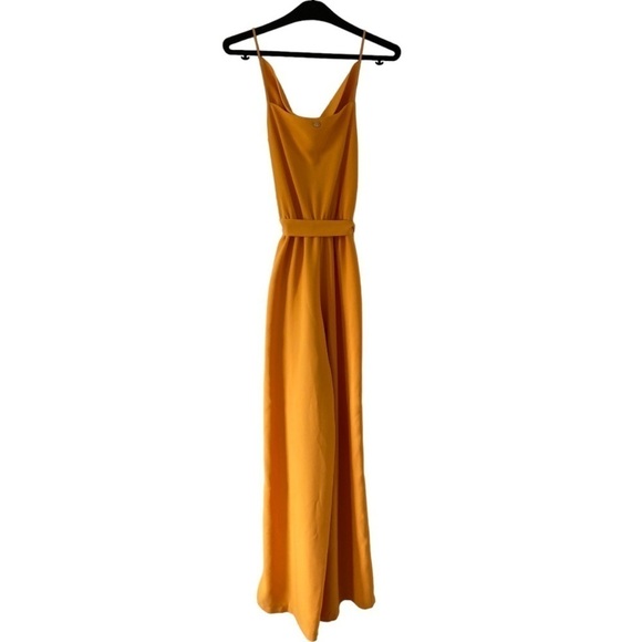 H2O Italia Tinomi Cowl Neck Wide Leg Jumpsuit with detachable Belt in Marigold - Picture 3 of 13